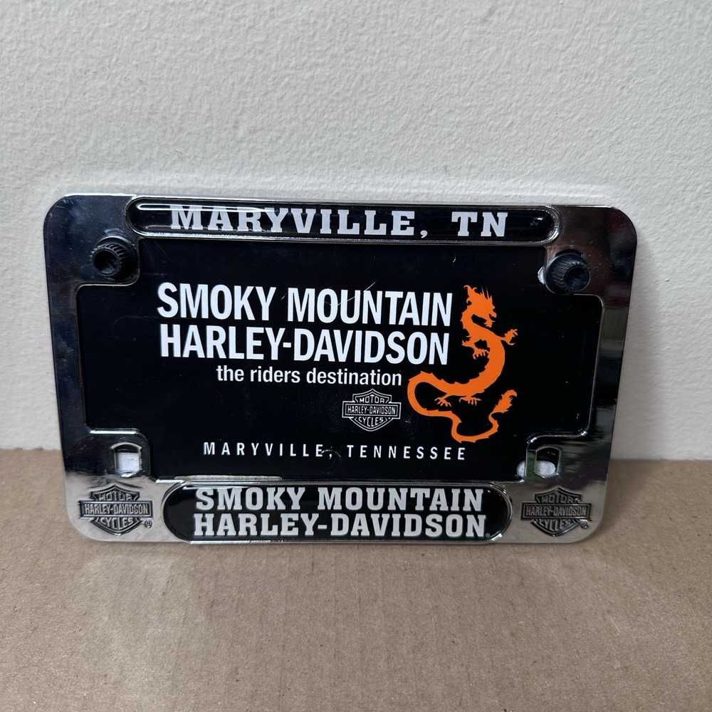 Smoky Mountain Harley-Davidson Maryville Tennessee Motorcycle Plate Tag Frame